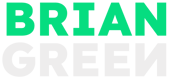 BRIAN GREEN - grøn hvid