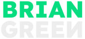 BRIAN GREEN - grøn hvid