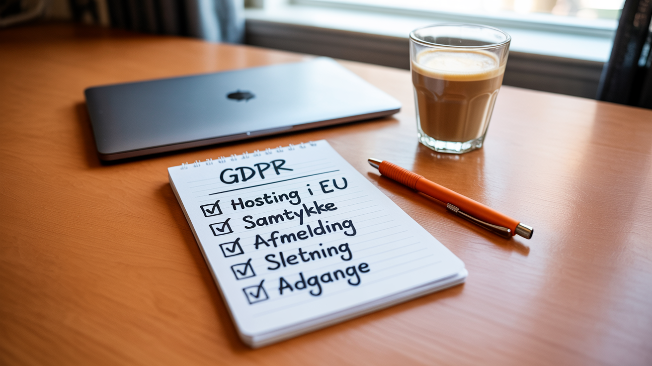 En blok viser fem GDPR-punkter, som en HubSpot-implementering kan hjælpe med.